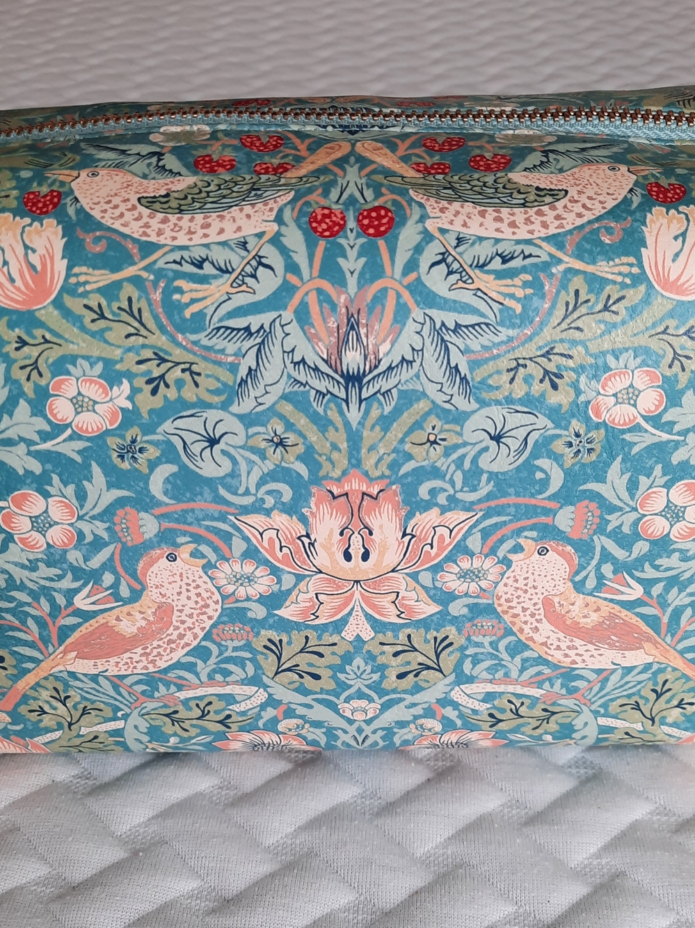 William Morris At Home Strawberry Theif Makeup Cosmetic Bag
